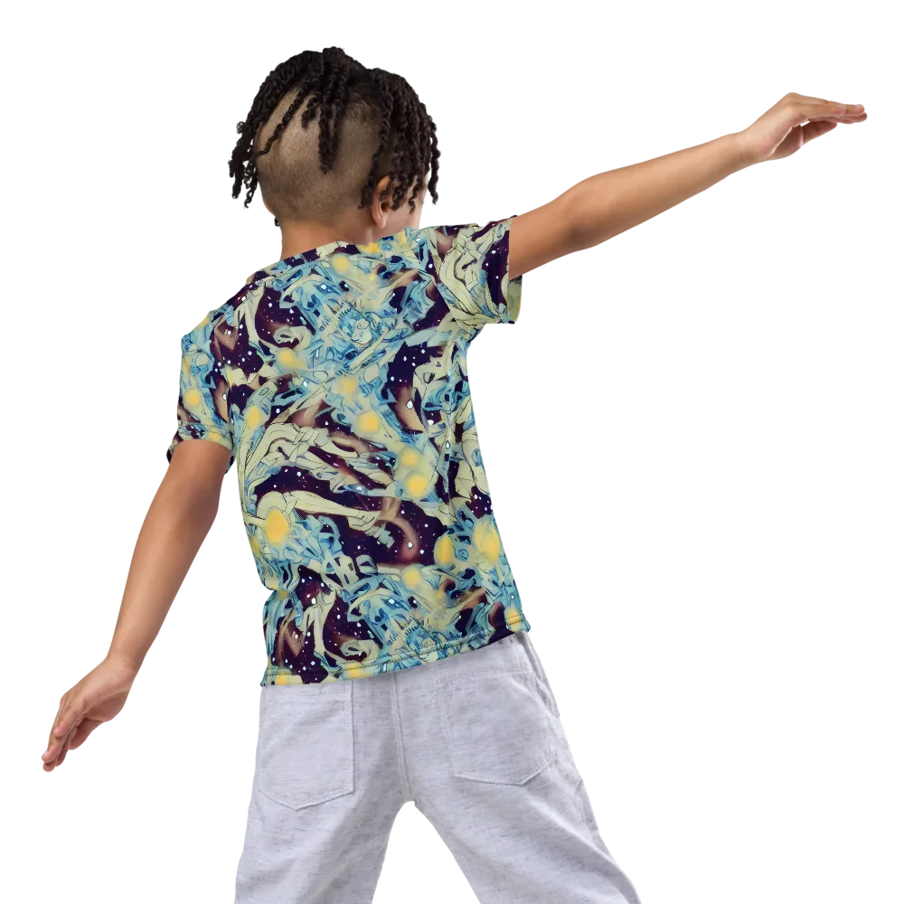 Celestial Fossil on Kids Crew Neck T-Shirt — Back