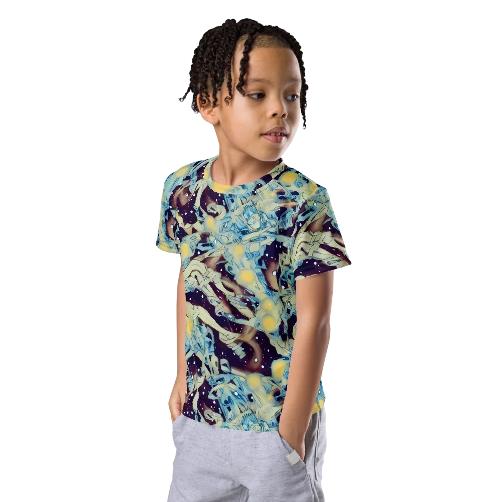 Celestial Fossil on Kids Crew Neck T-Shirt — Left Front