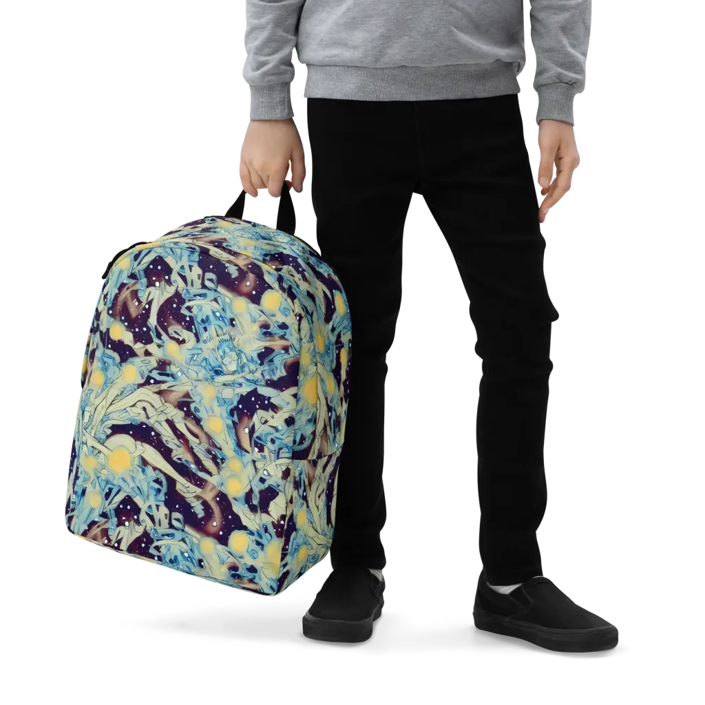 Celestial Fossil on Minimalist Backpack — Zoomed-in