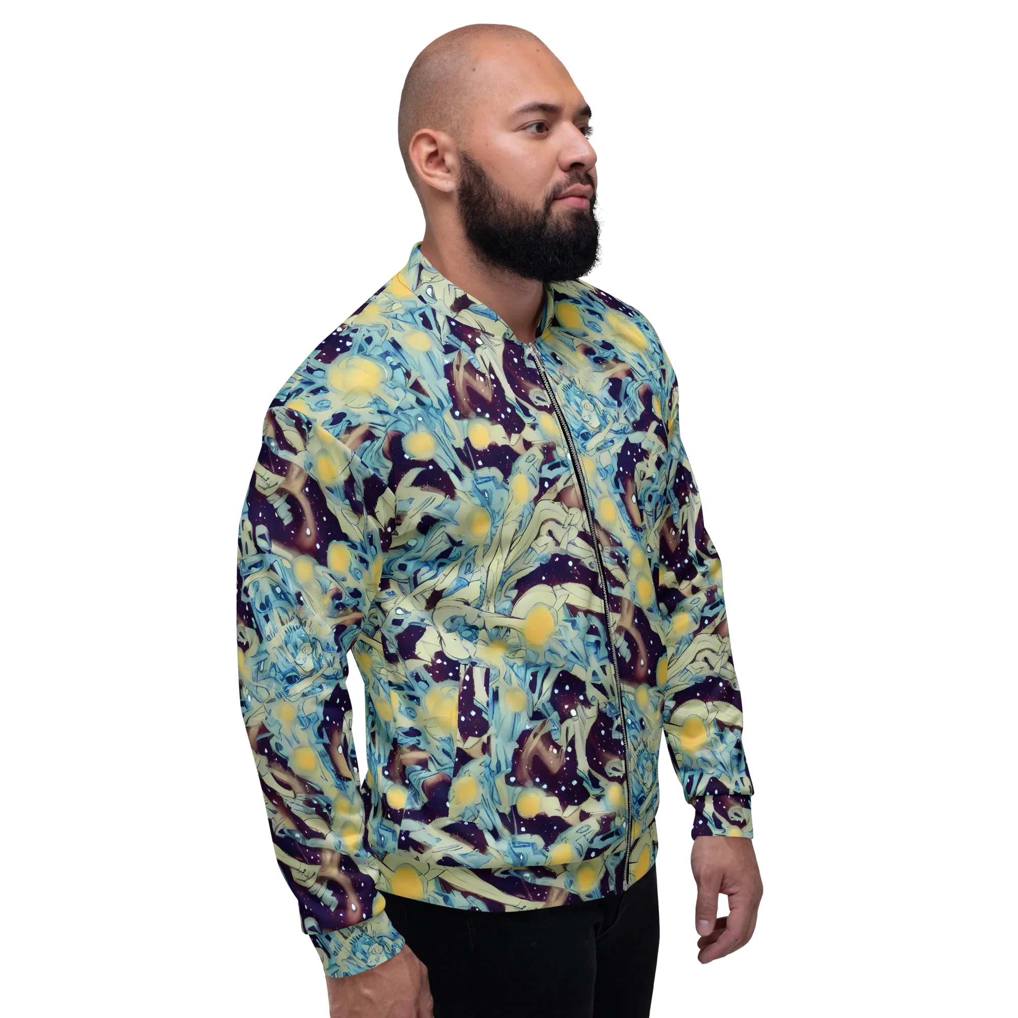 Celestial Fossil on Bomber Jacket — Right