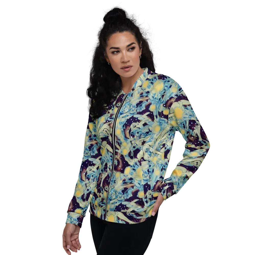 Celestial Fossil on Bomber Jacket — Left
