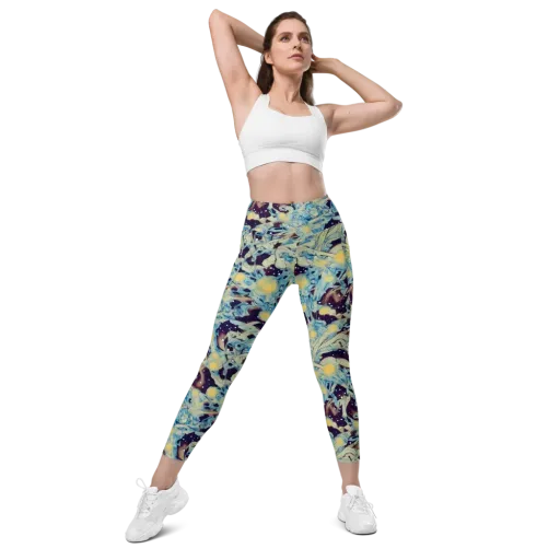 Celestial Fossil on a Leggings with Pockets