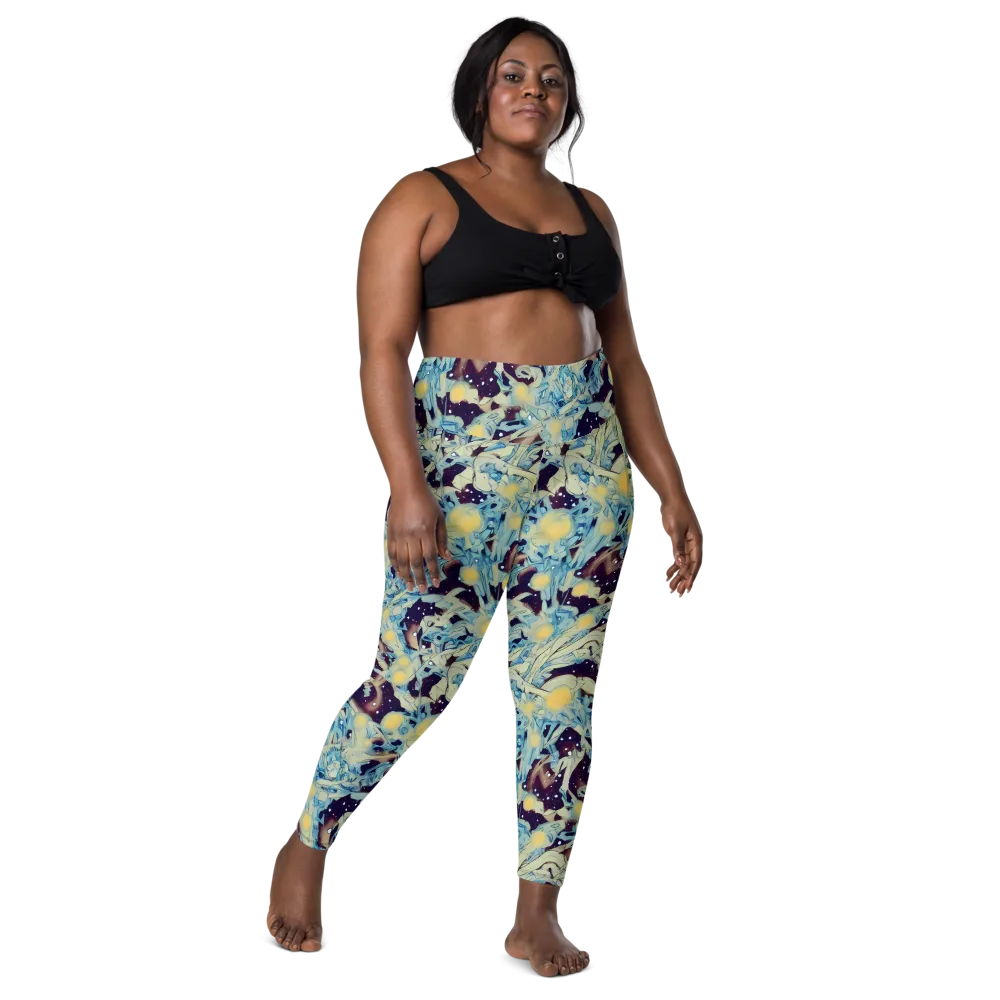 Celestial Fossil on Leggings with Pockets — Front