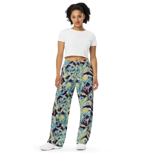 Celestial Fossil on a Wide-Leg Pants