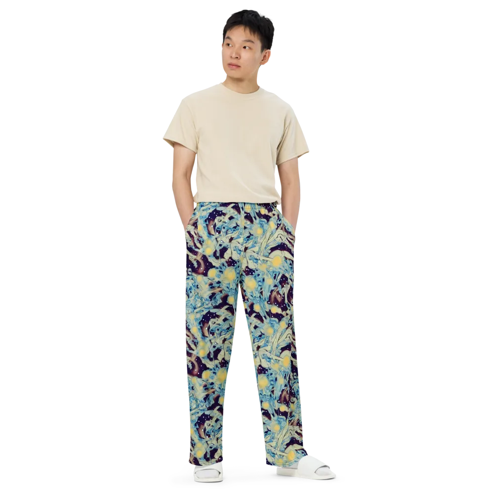 Celestial Fossil on Wide-Leg Pants — Front