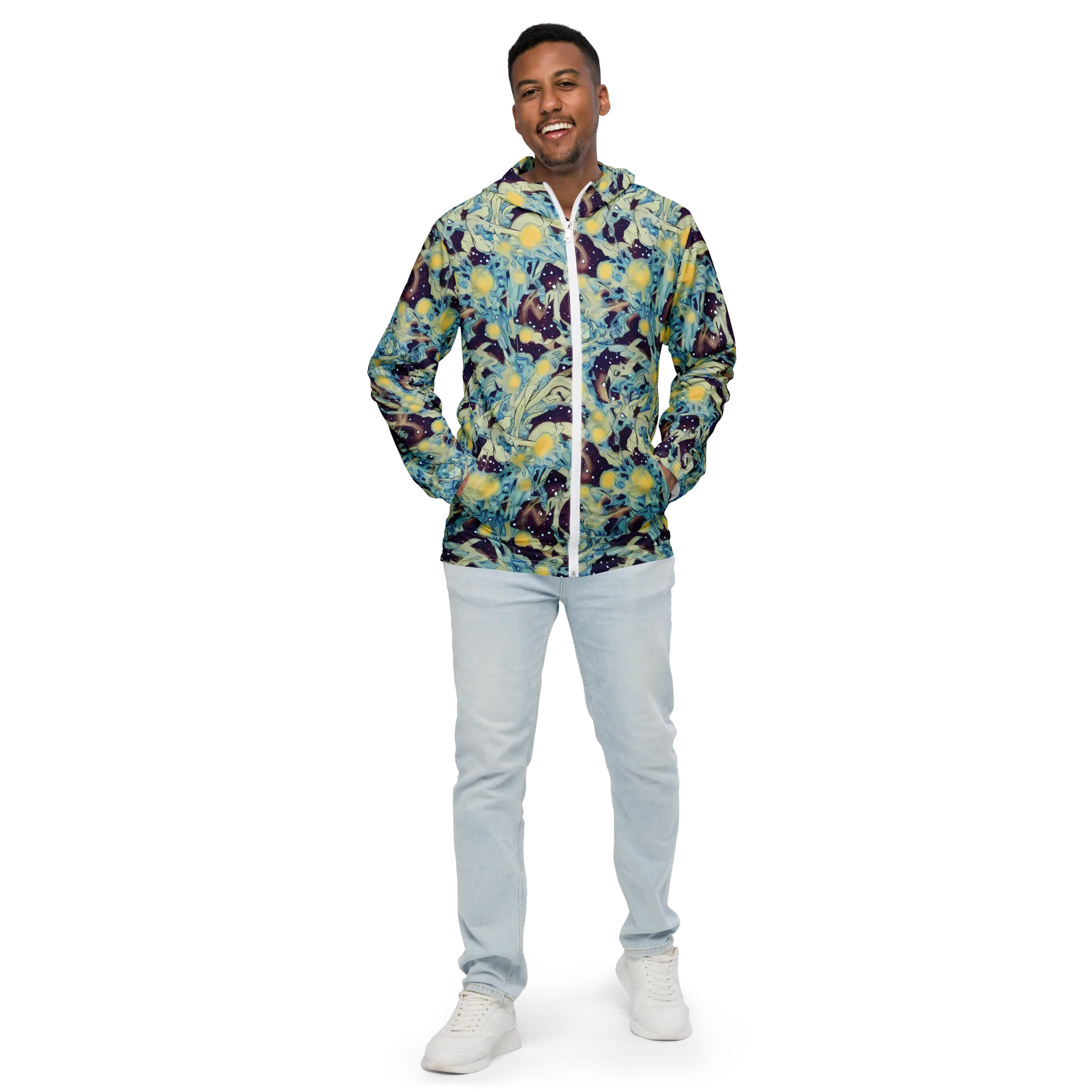 Celestial Fossil on Men's Windbreaker — Front