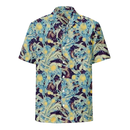 Celestial Fossil on a Button Shirt