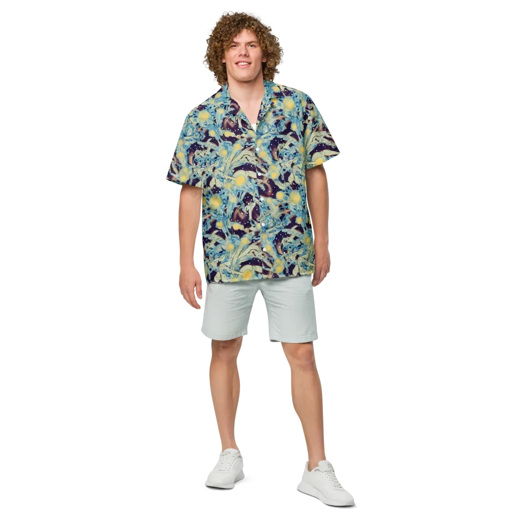 Celestial Fossil on Button Shirt — Front