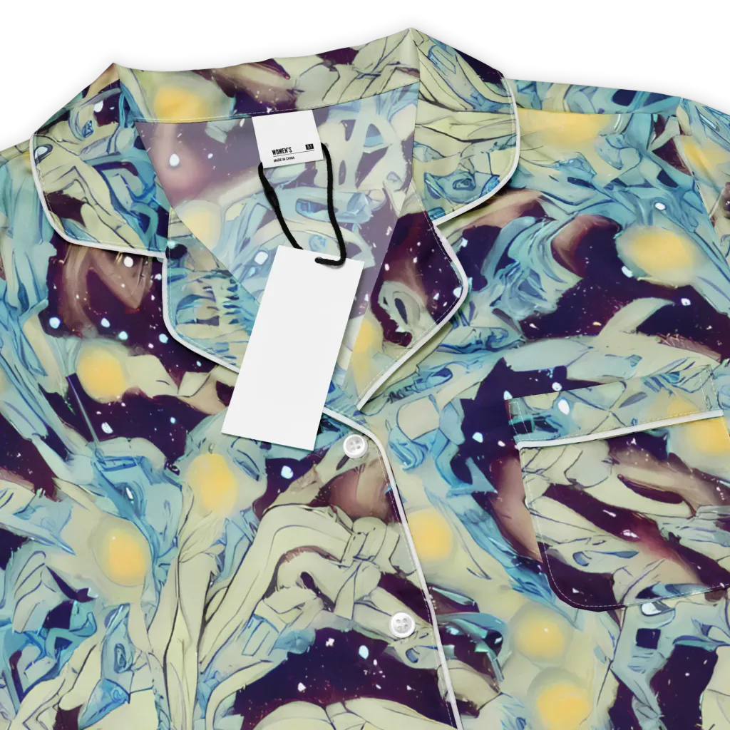 Celestial Fossil on Women's Short Sleeve Pajama Top — Product details