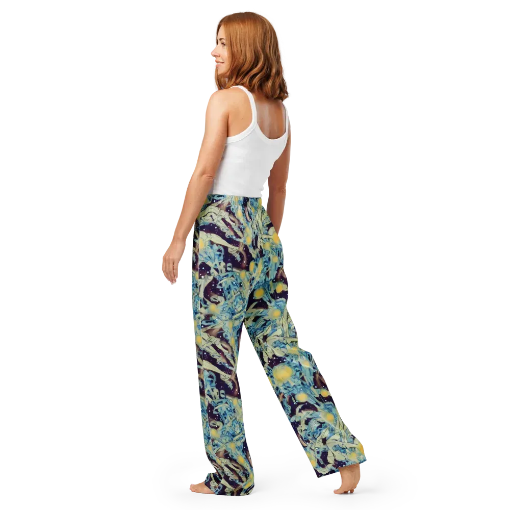 Celestial Fossil on Women's Pajama Pants — Back