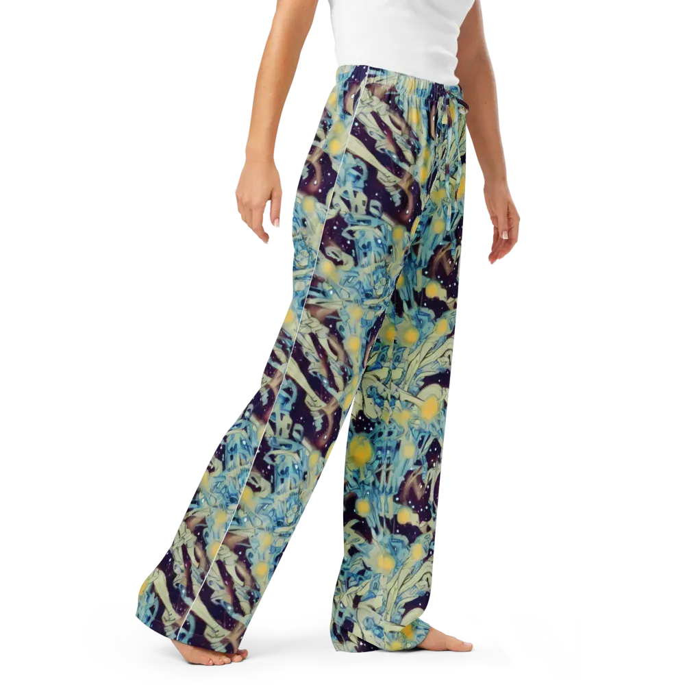 Celestial Fossil on Women's Pajama Pants — Right Front