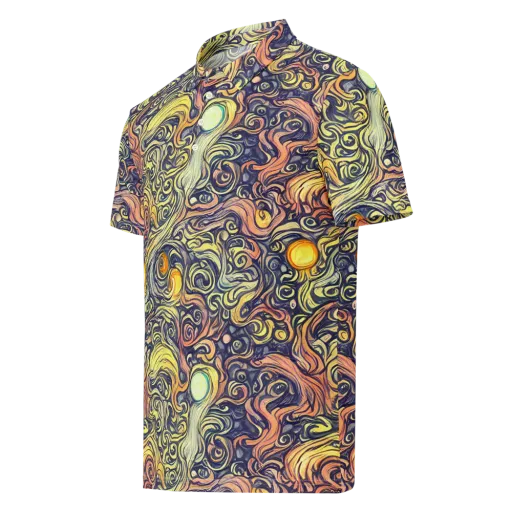 Citron Maelstrom on a Men's Slim Fit Polo Shirt