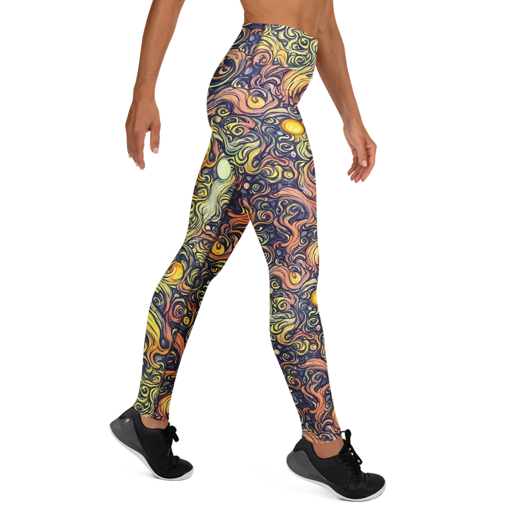 Citron Maelstrom on Yoga Leggings — Right