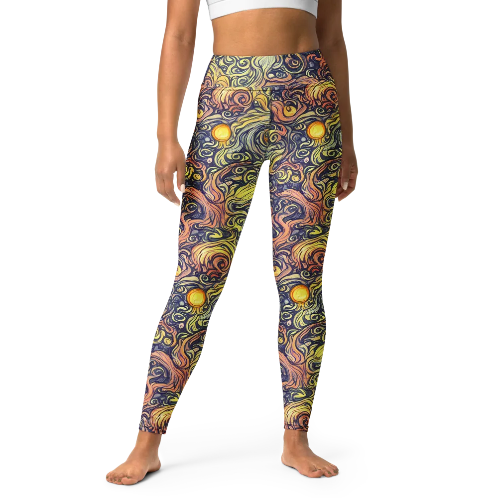 Citron Maelstrom on Yoga Leggings — Front