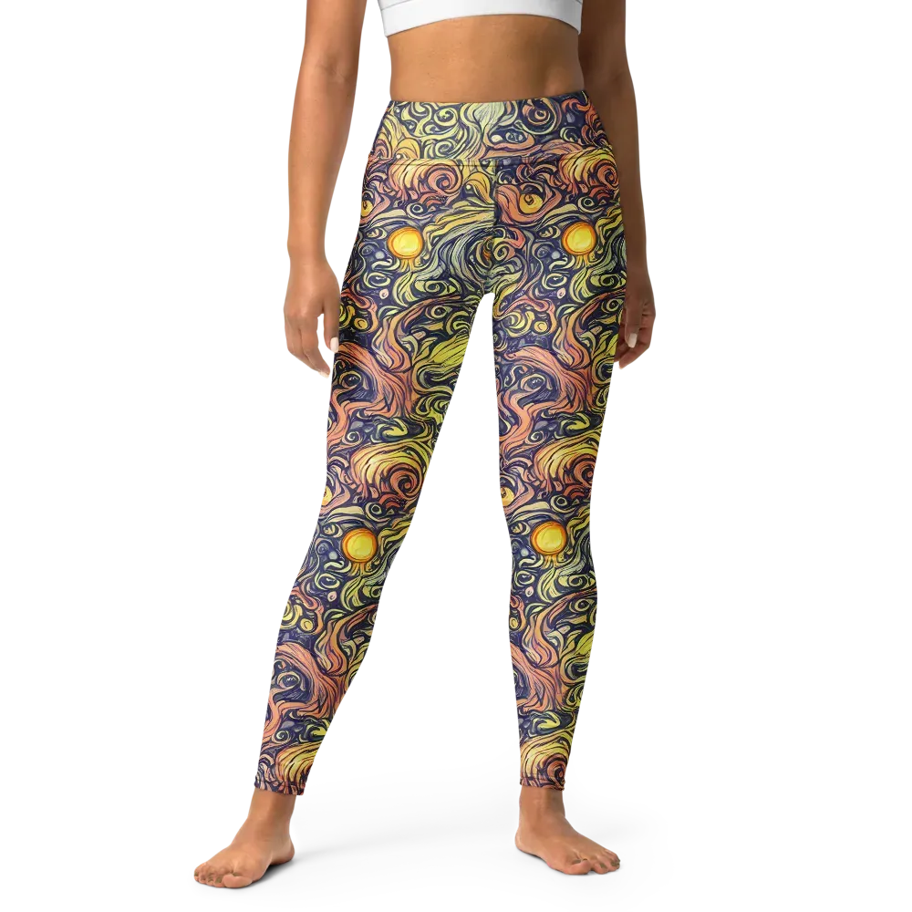 Citron Maelstrom on Yoga Leggings — Front