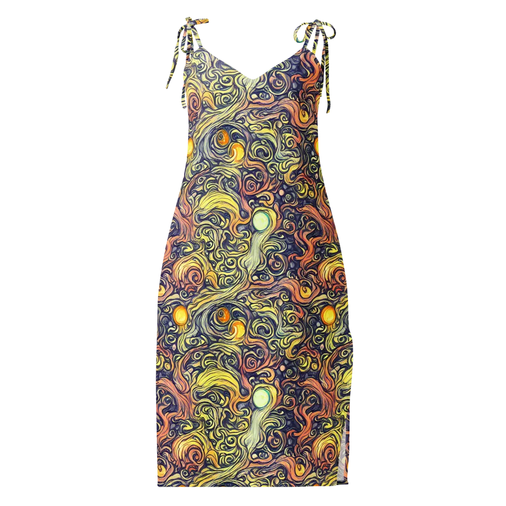 Citron Maelstrom on Slip Dress — Front