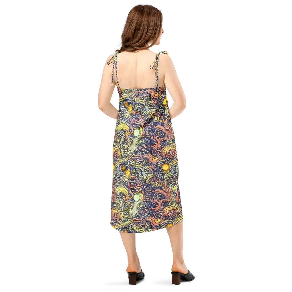 Citron Maelstrom on Slip Dress — Back