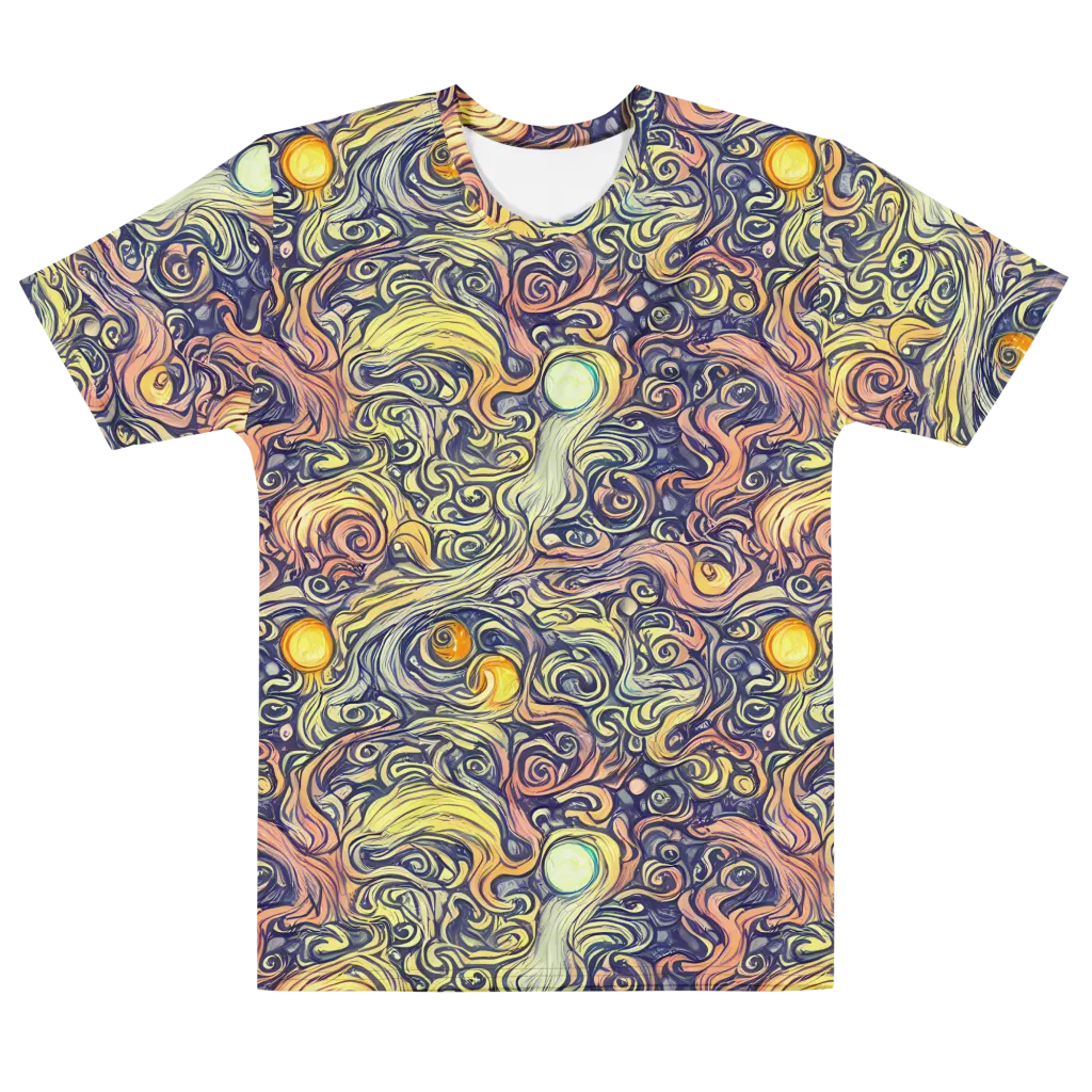 Citron Maelstrom on Men's Cotton Crew Neck T-Shirt — Front