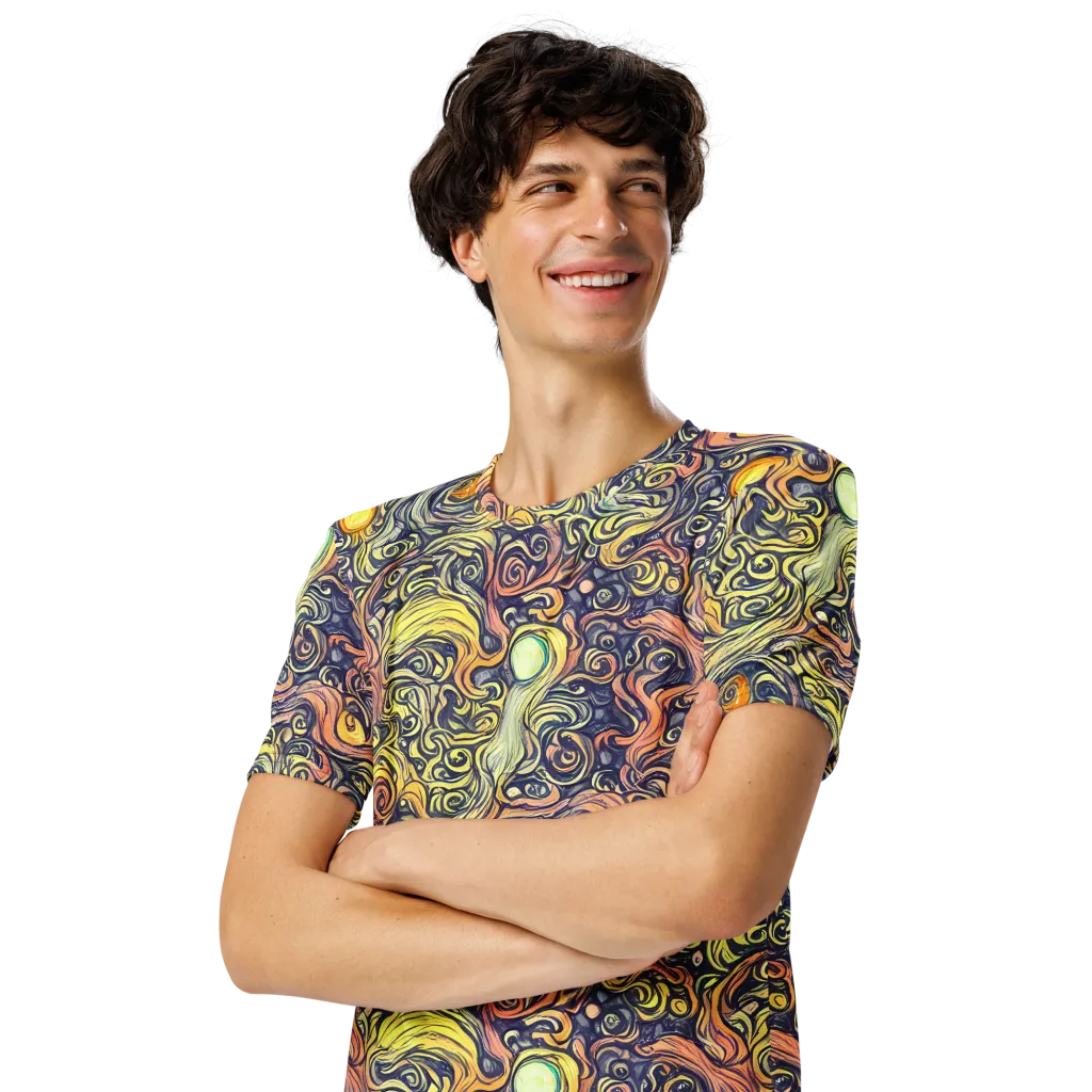 Citron Maelstrom on Men's Crew Neck T-Shirt — Left Front