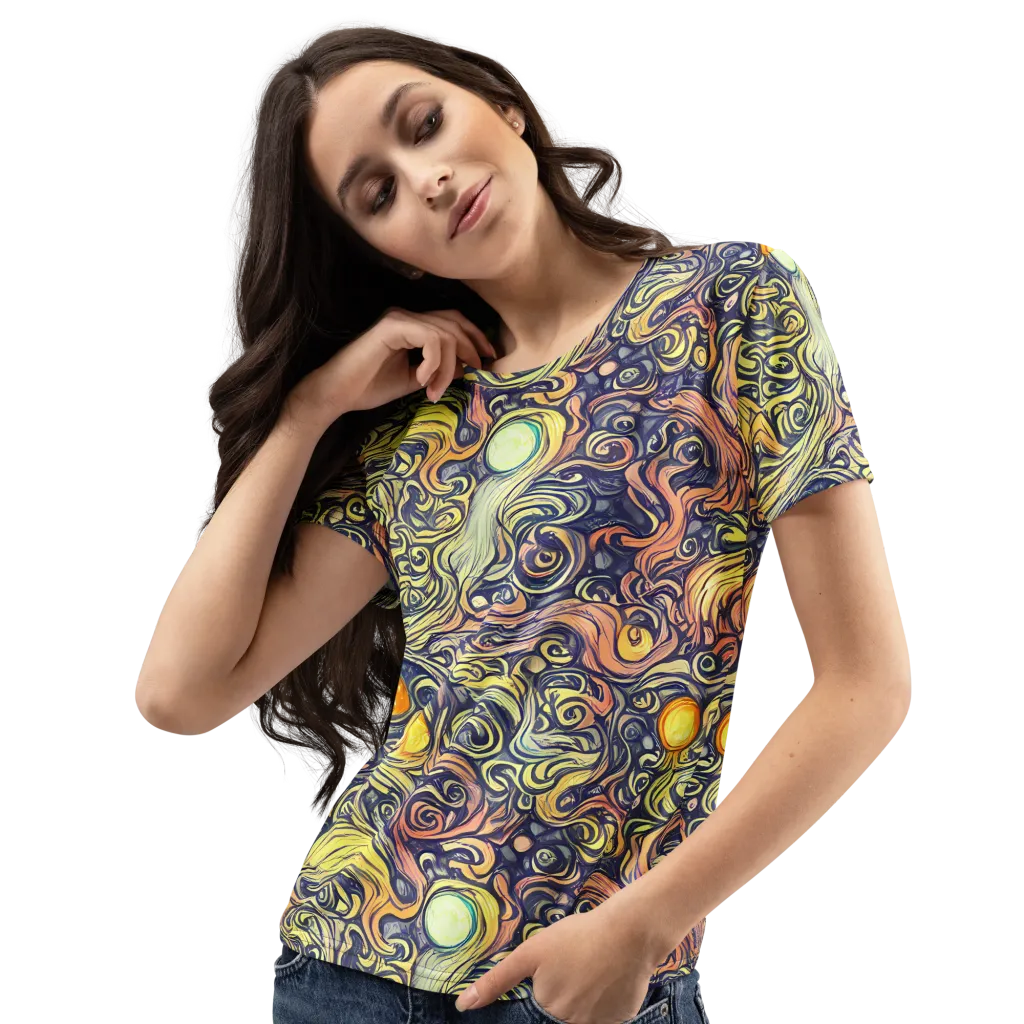 Citron Maelstrom on Women's Crew Neck T-Shirt — Left Front