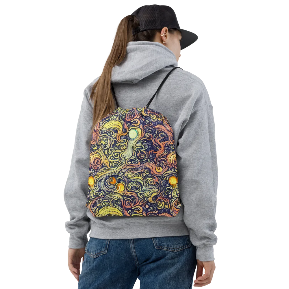 Citron Maelstrom on Drawstring Bag — Front