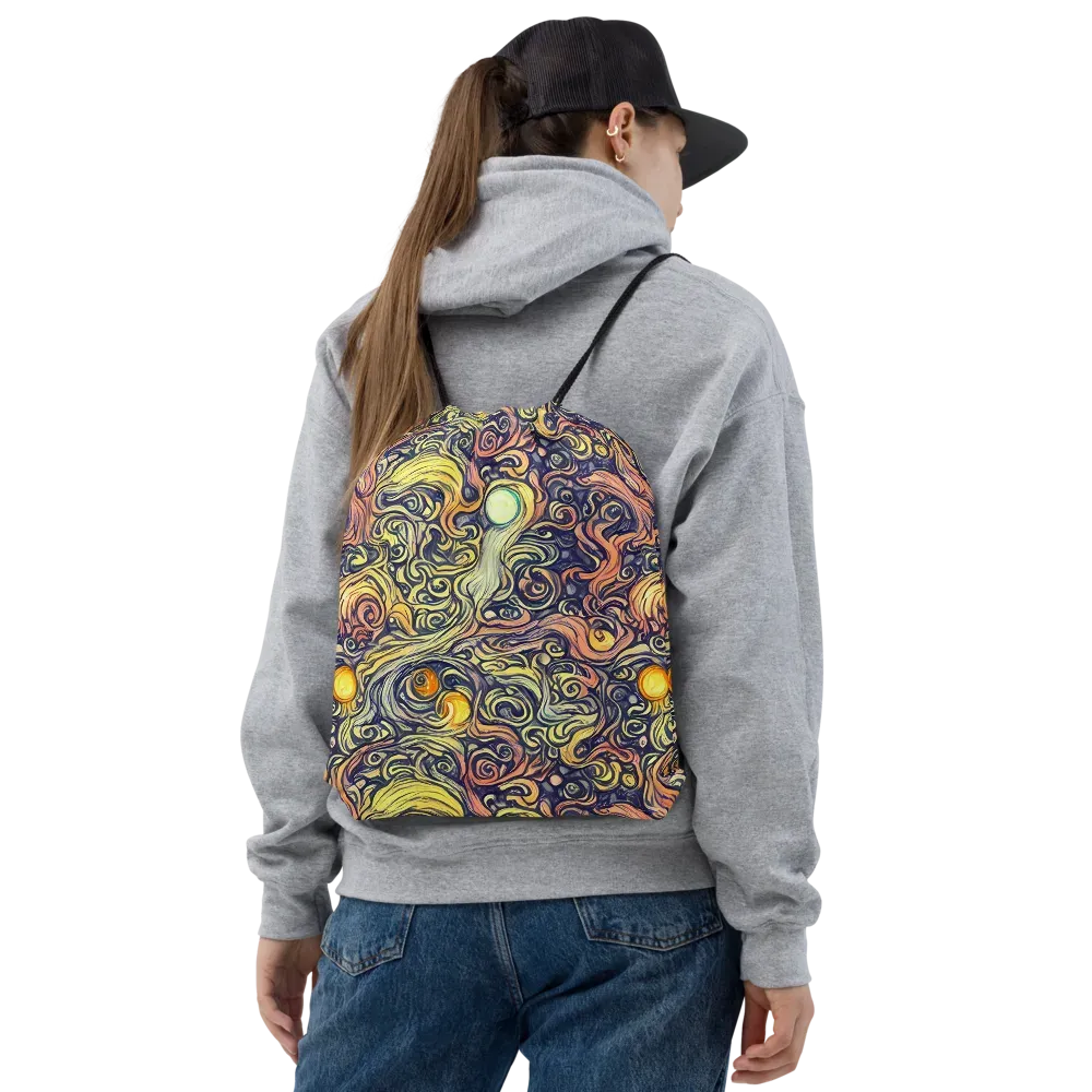 Citron Maelstrom on Drawstring Bag — Front