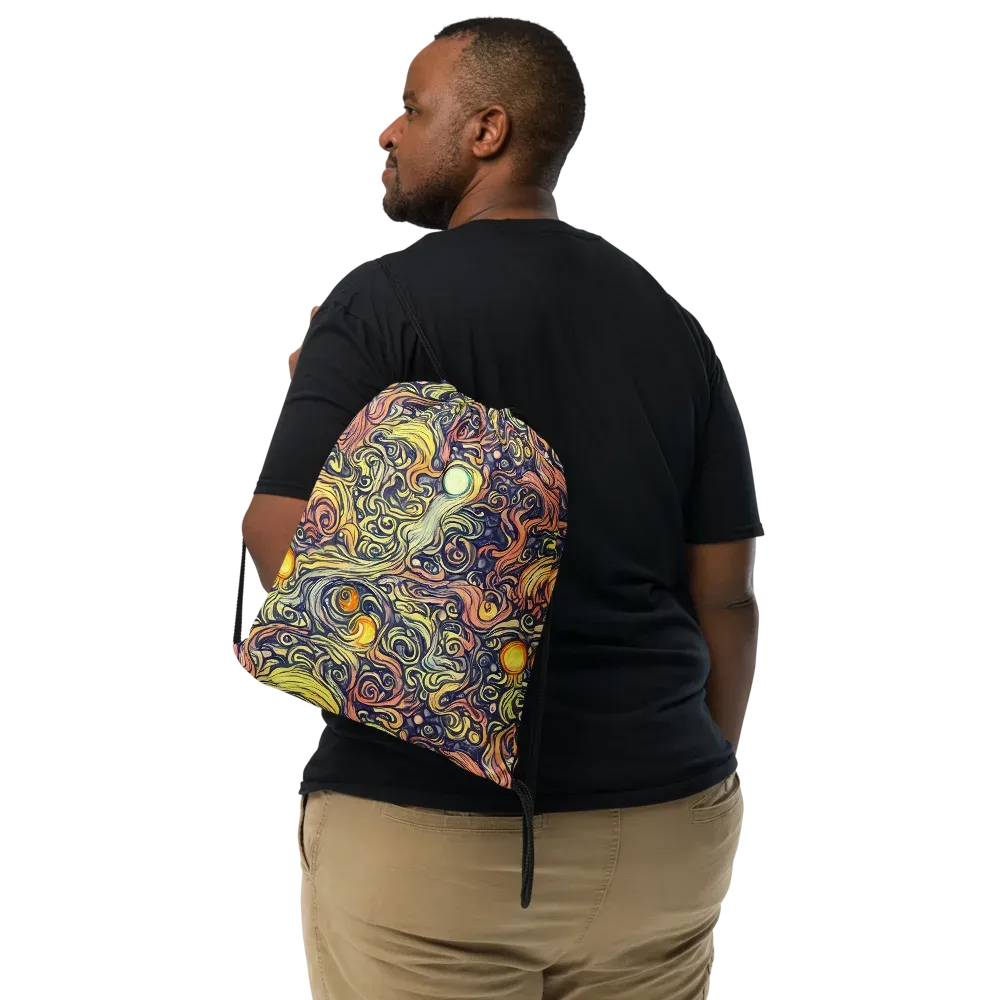 Citron Maelstrom on Drawstring Bag — Front