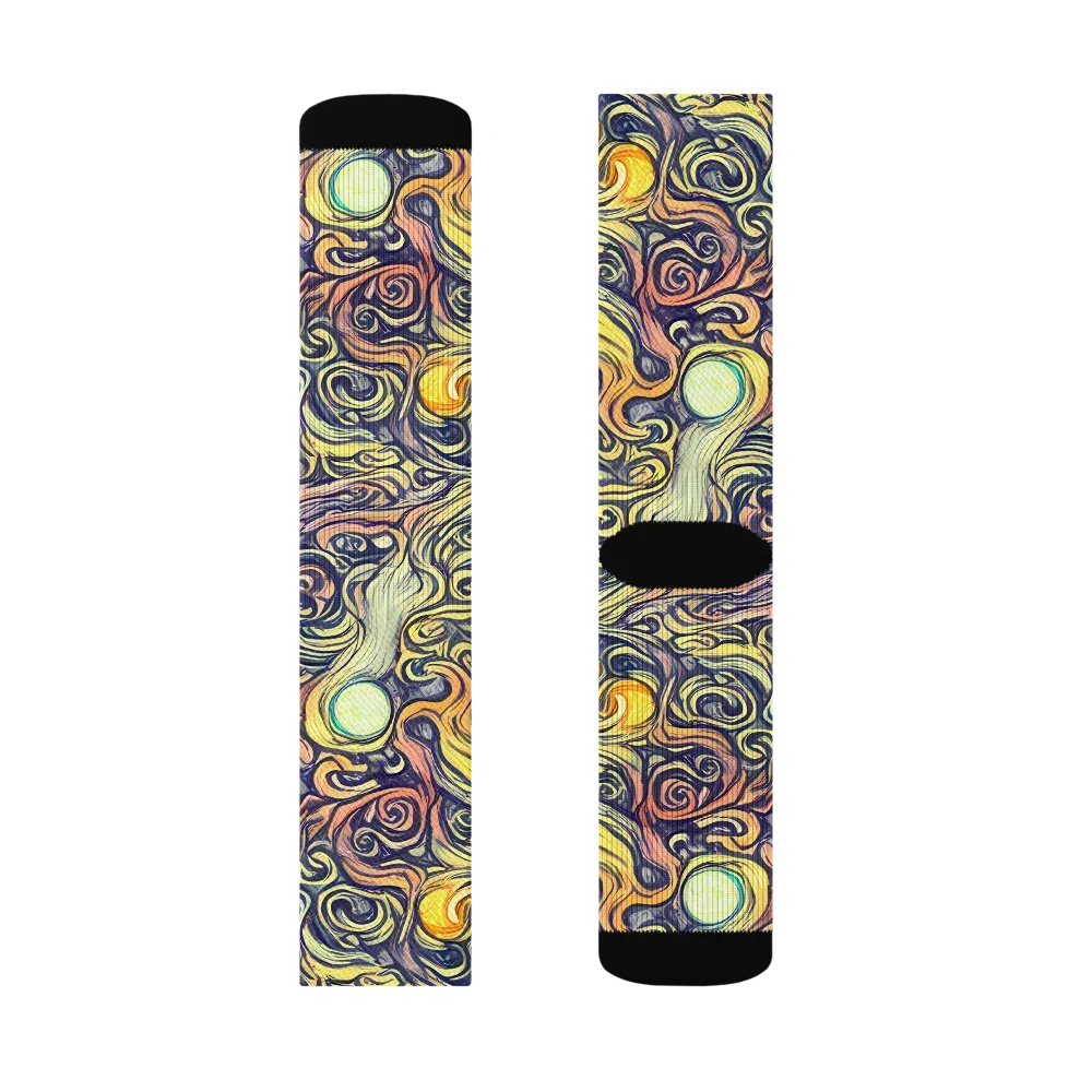 Citron Maelstrom on Socks — Right Sock
