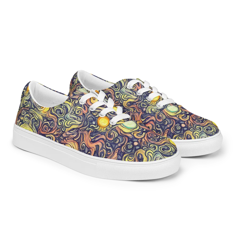Citron Maelstrom on Men's Lace-Up Canvas Shoes — Right Front