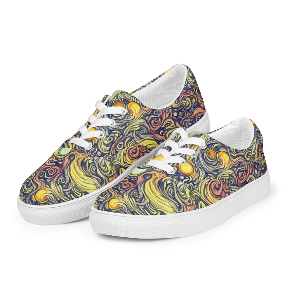 Citron Maelstrom on Men's Lace-Up Canvas Shoes — Left Front