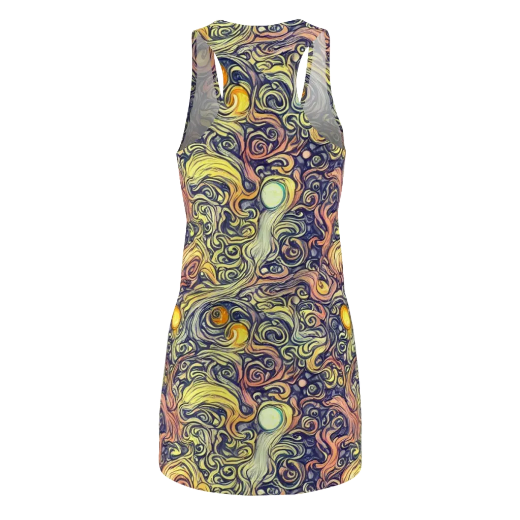 Citron Maelstrom on Racerback Dress — Back