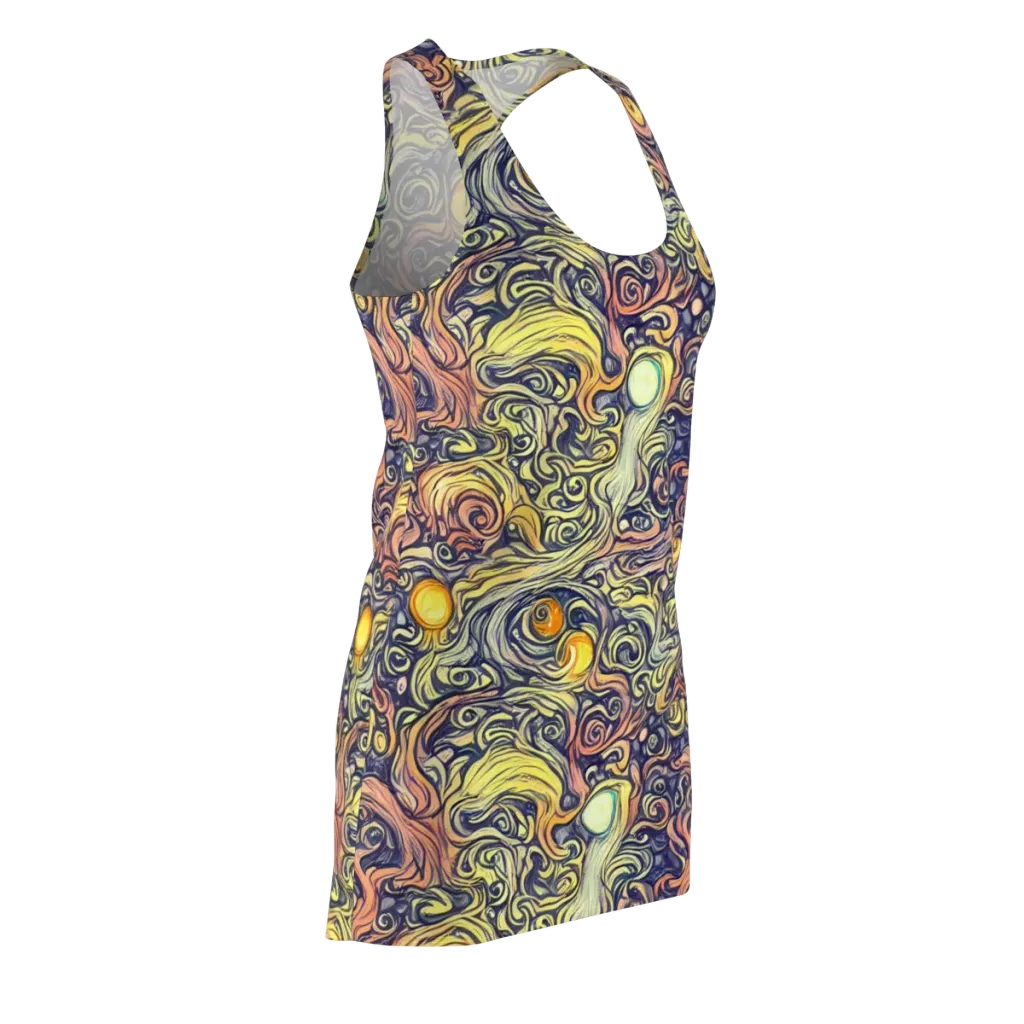 Citron Maelstrom on Racerback Dress — Front Side