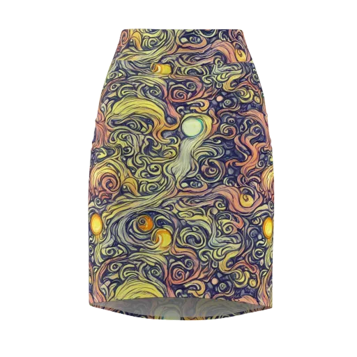 Citron Maelstrom on a Pencil Skirt