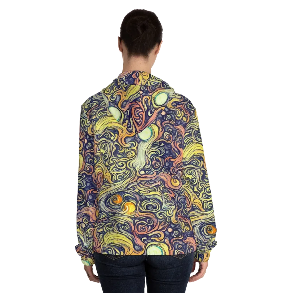 Citron Maelstrom on Women's Full-Zip Hoodie — Back On Person