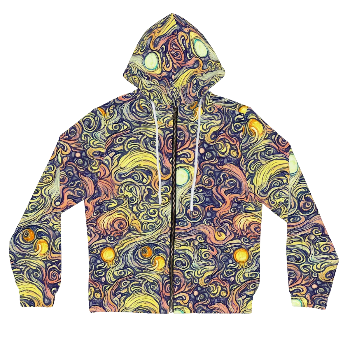 Citron Maelstrom on Women's Full-Zip Hoodie — Front