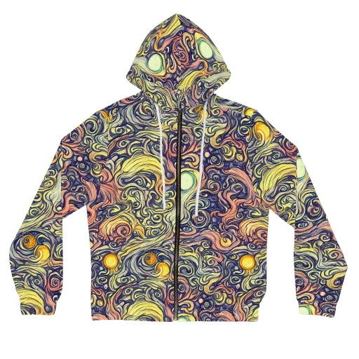 Citron Maelstrom on a Women's Full-Zip Hoodie