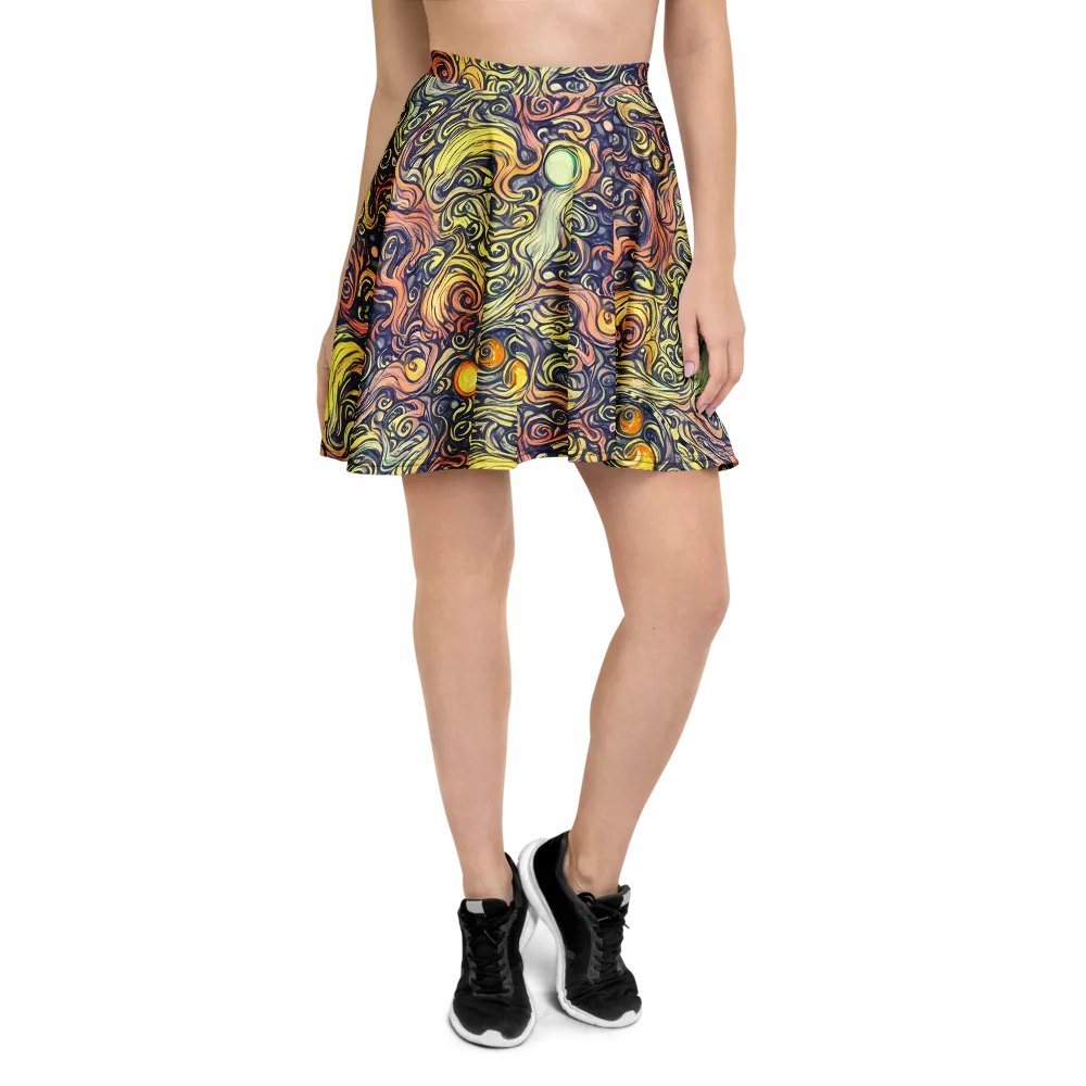 Citron Maelstrom on Skater Skirt — Front