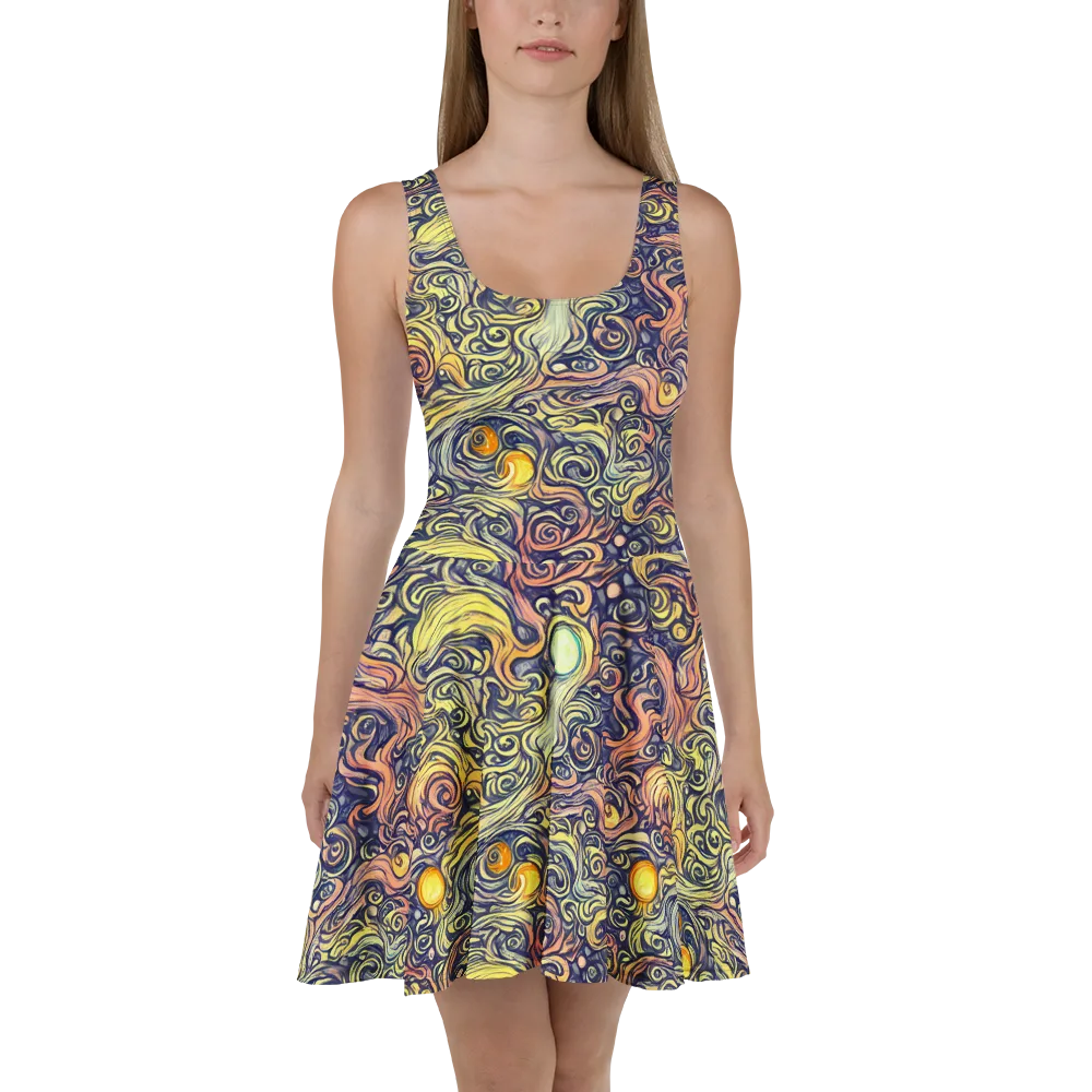 Citron Maelstrom on Skater Dress — Front