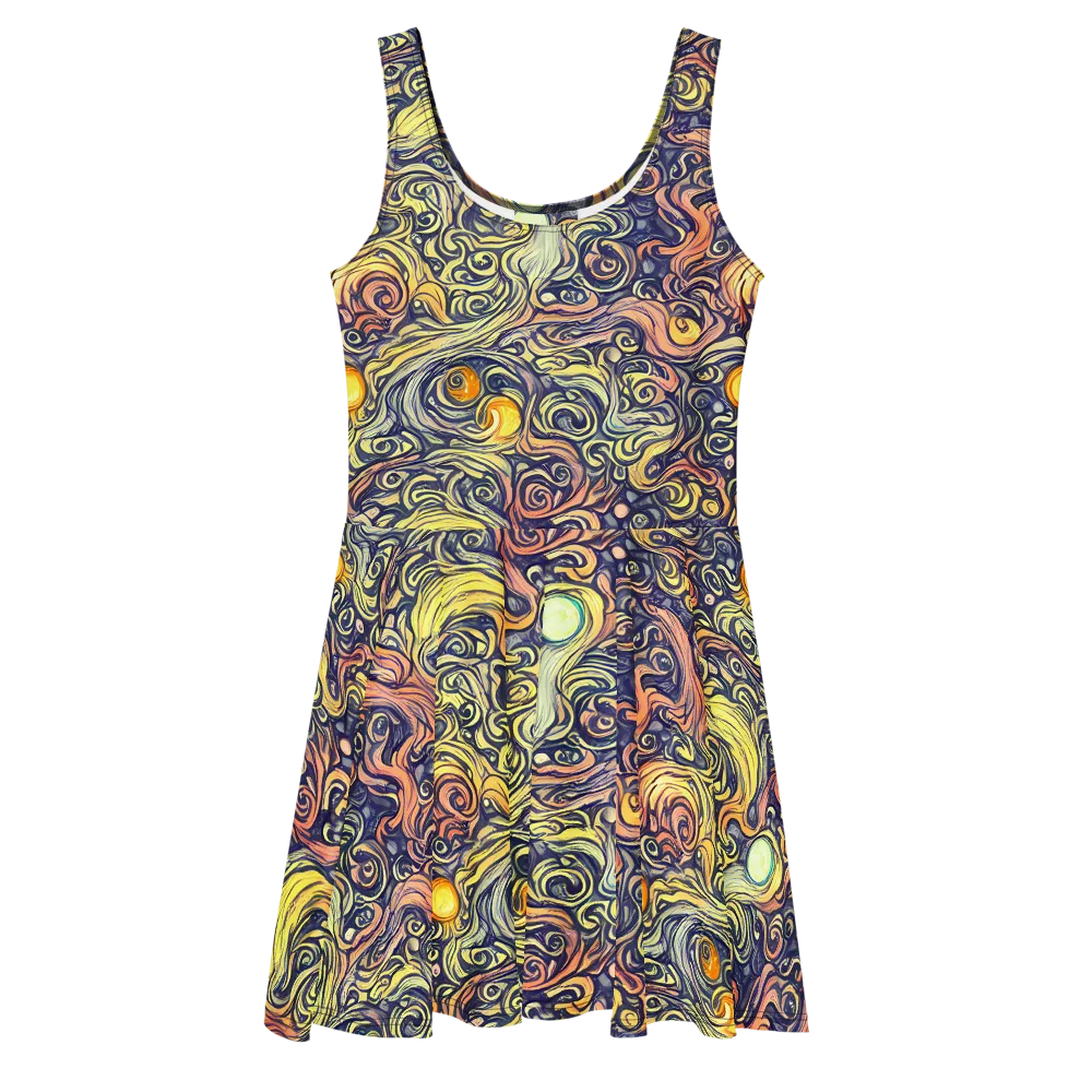 Citron Maelstrom on Skater Dress — Front