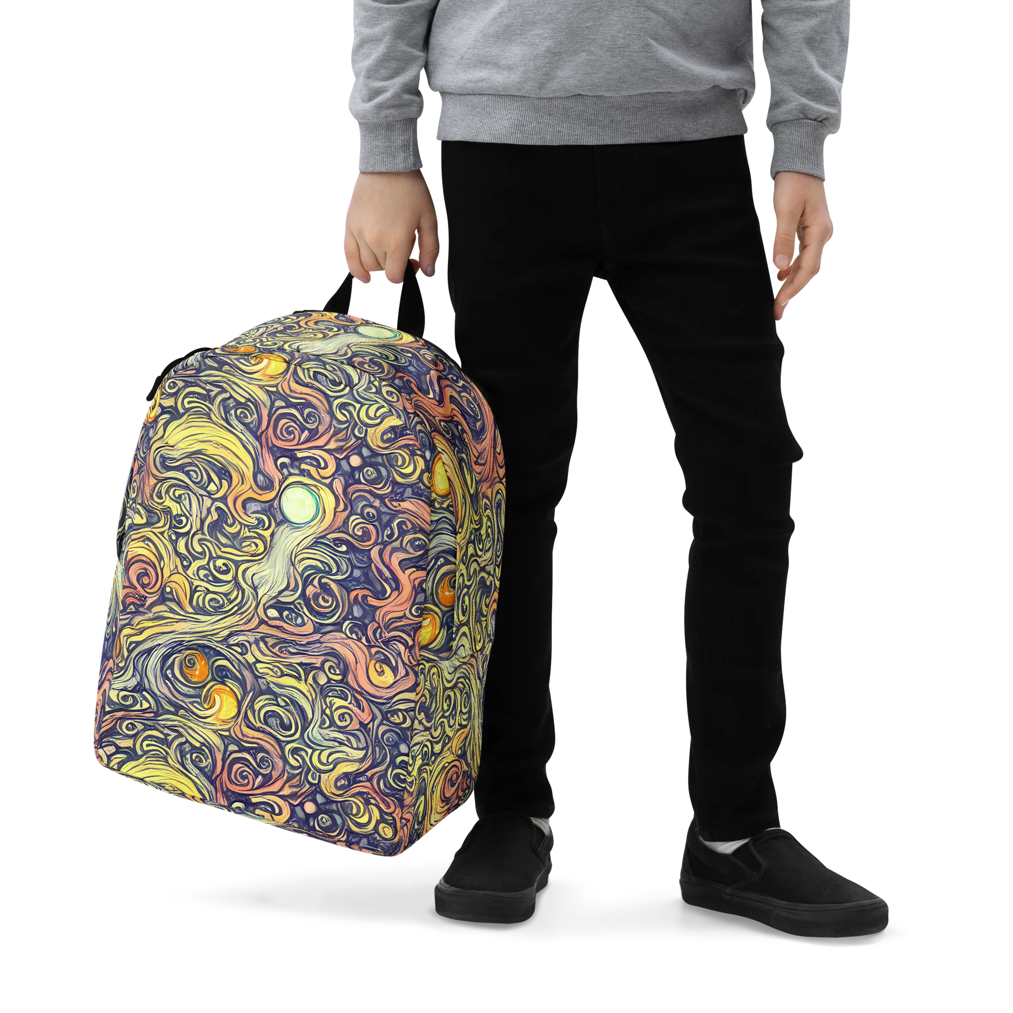 Citron Maelstrom on Minimalist Backpack — Zoomed-in