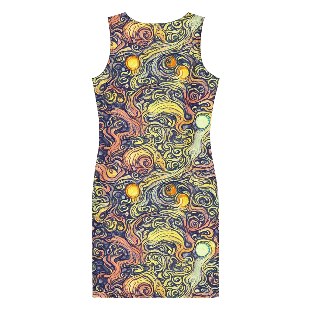 Citron Maelstrom on Bodycon Dress — Back