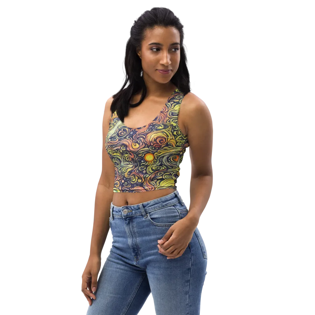 Citron Maelstrom on Crop Top — Left Front