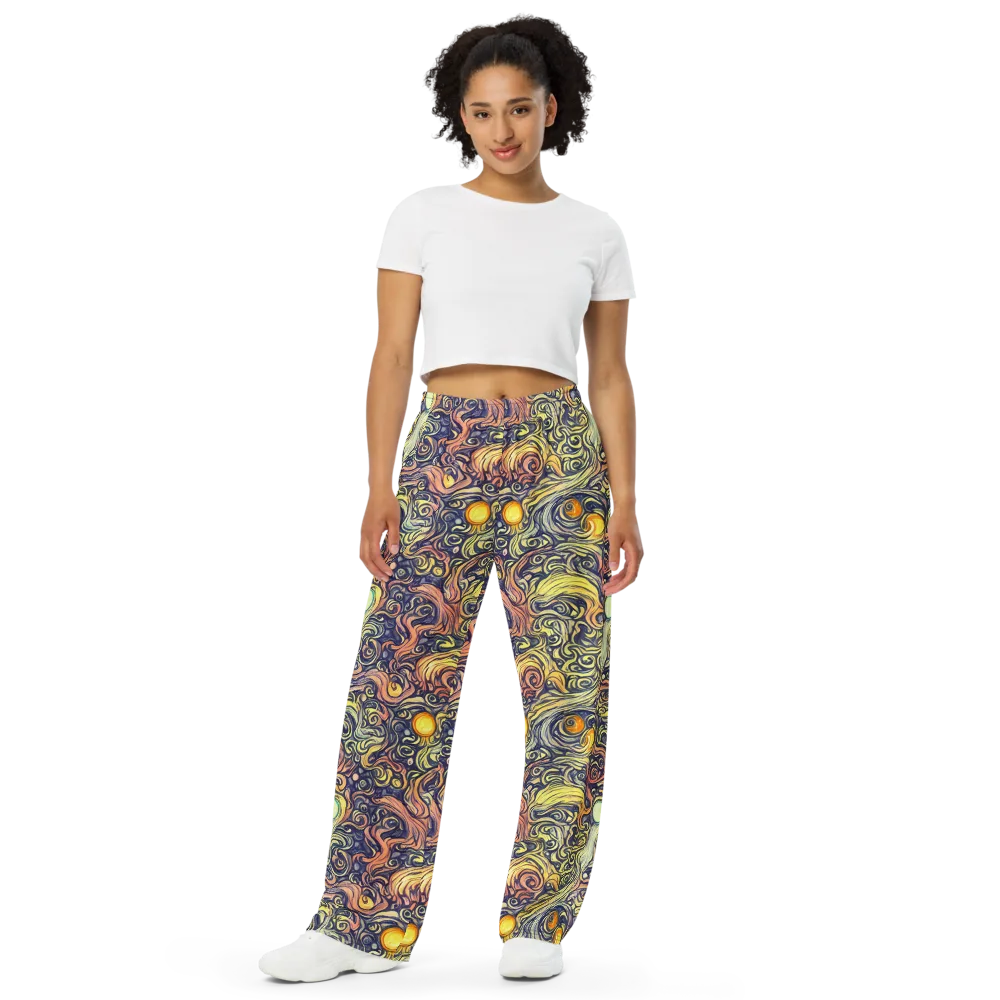 Citron Maelstrom on Wide-Leg Pants — Front