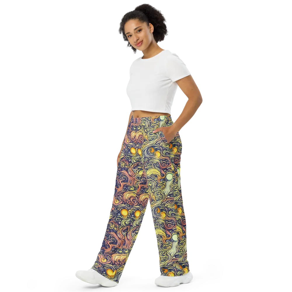 Citron Maelstrom on Wide-Leg Pants — Left Front