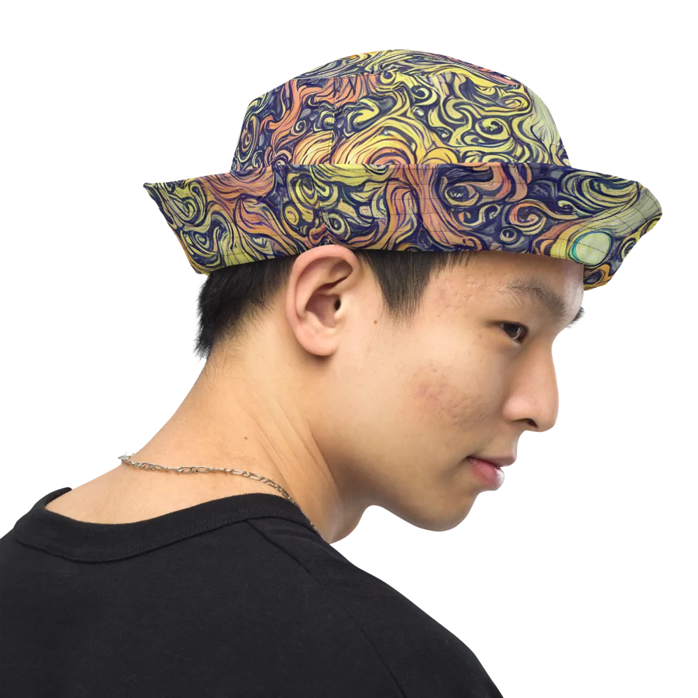 Citron Maelstrom on Reversible Bucket Hat — Right Outside