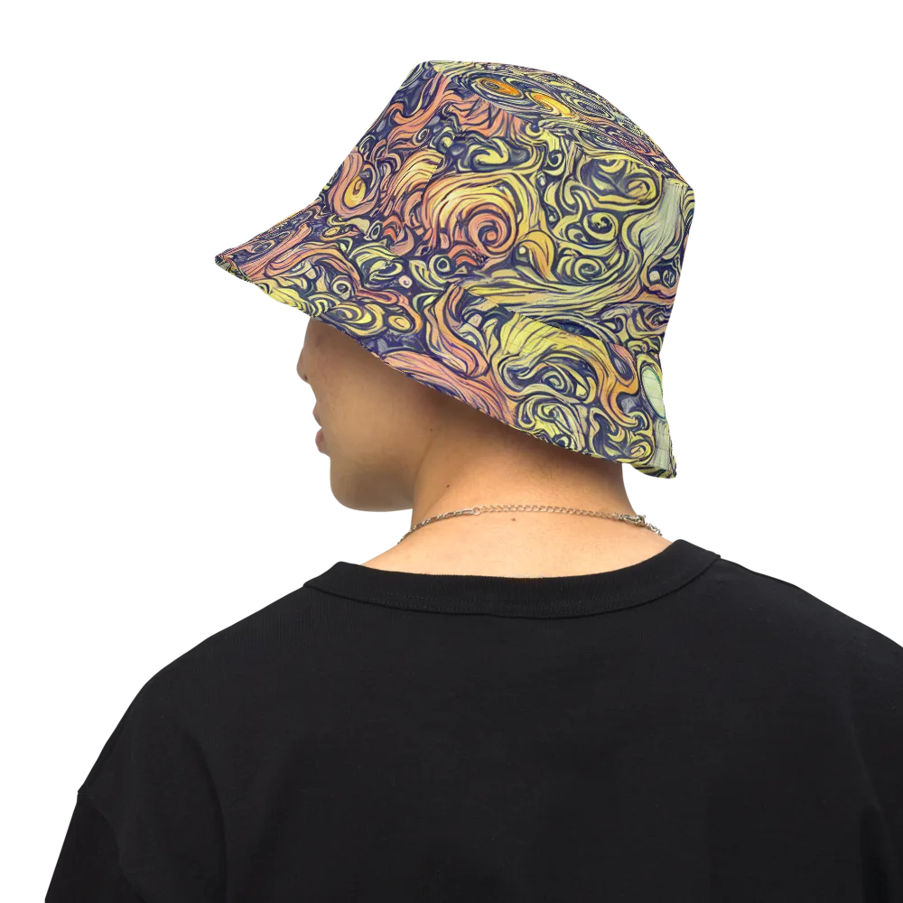 Citron Maelstrom on Reversible Bucket Hat — Back Inside