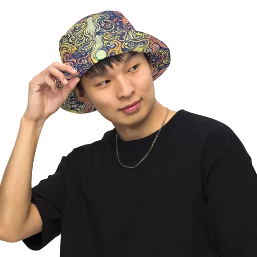 Citron Maelstrom on a Reversible Bucket Hat