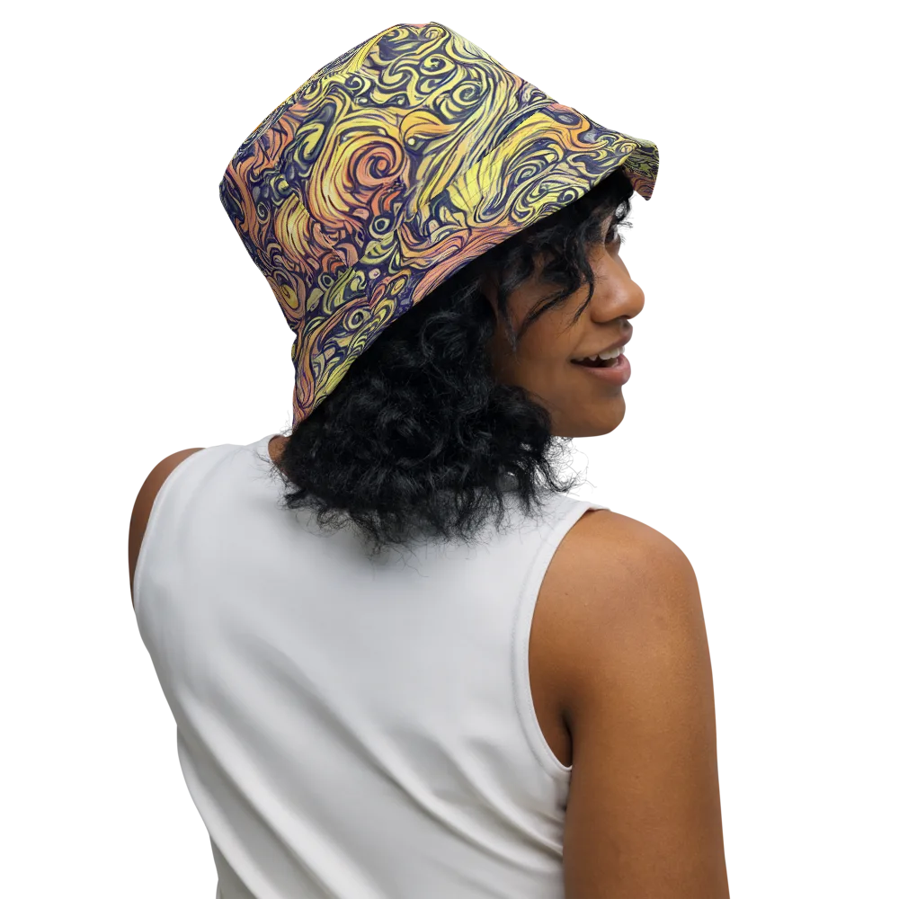 Citron Maelstrom on Reversible Bucket Hat — Right Outside