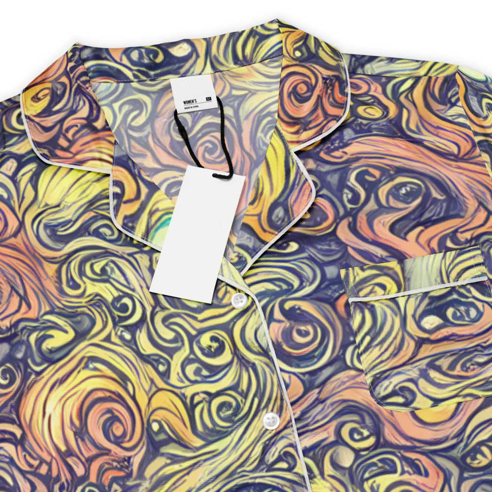 Citron Maelstrom on Women's Short Sleeve Pajama Top — Product details