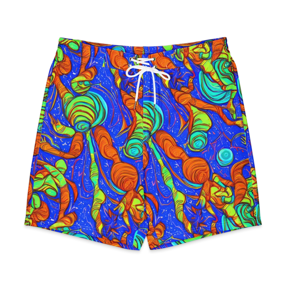Kinetic Tropics on Men's Board Shorts — Front
